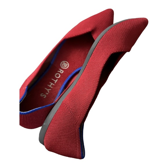 Rothy’s Point Toe Flat in Red, size 8, EUC - Picture 10 of 10